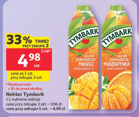 Nektar Tymbark promocja w Auchan
