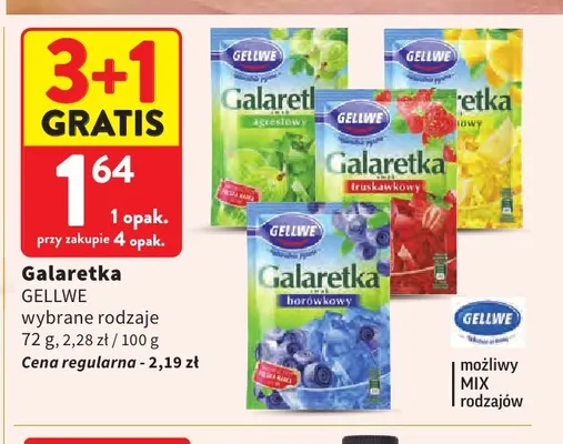 Galaretka Gellwe promocja w Intermarche