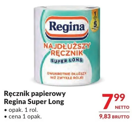 Ręcznik papierowy Regina Super Long promocja w Makro