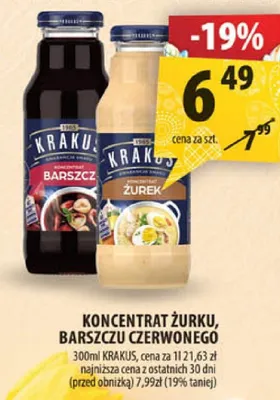 Koncentrat żurku, barszczu czerwonego promocja w Arhelan