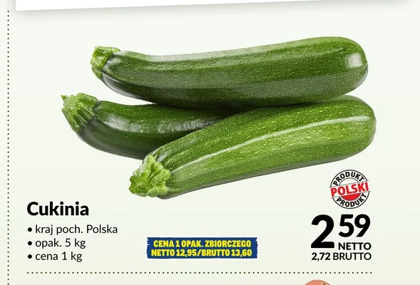 Cukinia Polska promocja w Makro