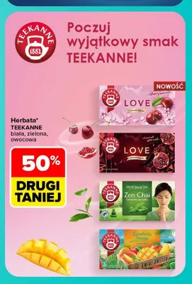 Herbata Teekanne biała, zielona, owocowa promocja w Carrefour Market