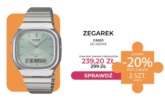 Zegarek Casio ZG-022145 promocja w Briju
