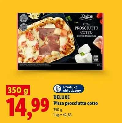 Pizza prosciutto cotto Deluxe promocja w Lidl