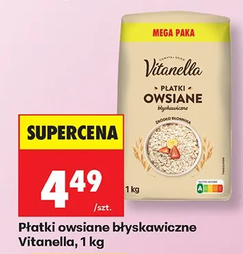 Płatki owsiane błyskawiczne promocja w Biedronka