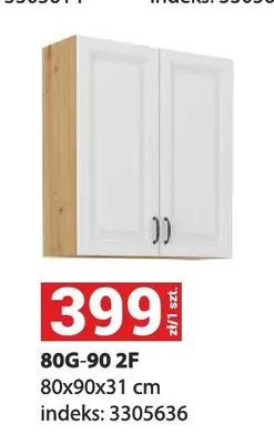 Szafka kuchenna wisząca 80 g-90 2F promocja w Merkury Market