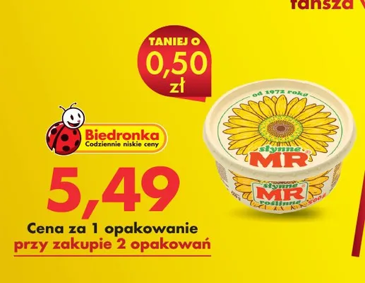 Margaryna Słynne MR promocja w Biedronka