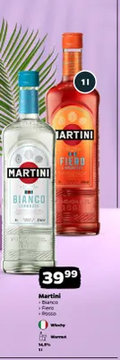 Wino białe Wermut Martini Bianco promocja w Netto
