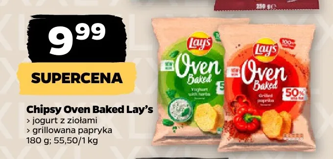 Chipsy Oven Baked jogurt z ziołami Lay's promocja w Netto
