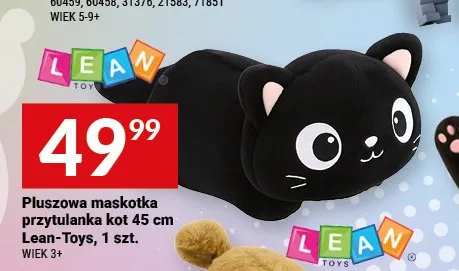 Pluszowa maskotka przytulanka kot 45cm Lean-Toys promocja w Twój Market
