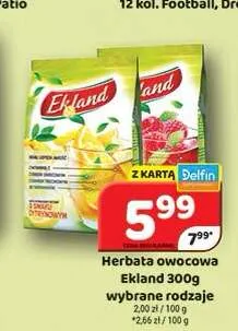 Herbata owocowa Ekland promocja w Delfin