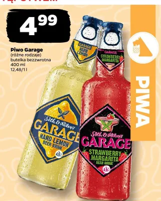 Piwo Garage, różne rodzaje promocja w Netto