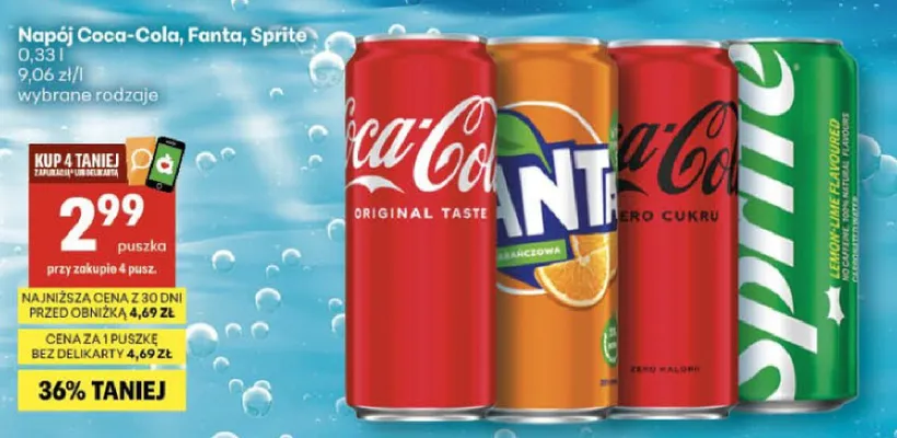 Napój Coca-Cola Original Taste promocja w Delikatesy Centrum