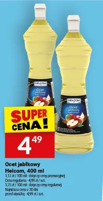 Ocet jabłkowy Helcom promocja w Twój Market