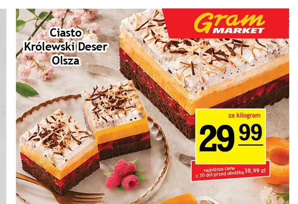 Ciasto Królewski Deser Olsza promocja w Gram Market