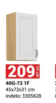 Szafka kuchenna 40 g-72 1F 45x72x31 cm promocja w Merkury Market