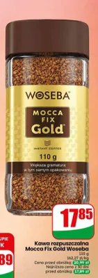 Kawa rozpuszczalna Mocca Fix Gold Woseba promocja w Dino