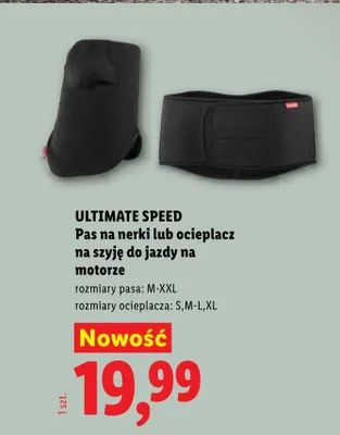 Pas na nerki lub ocieplacz na szyję do jazdy na motorze promocja w Lidl