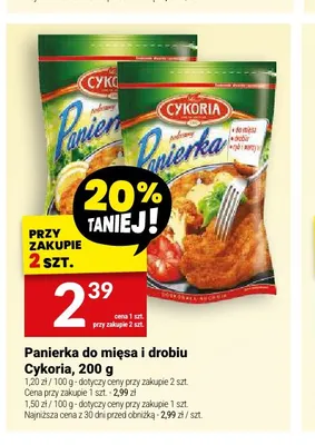Panierka do mięsa i drobiu Cykoria promocja w Twój Market