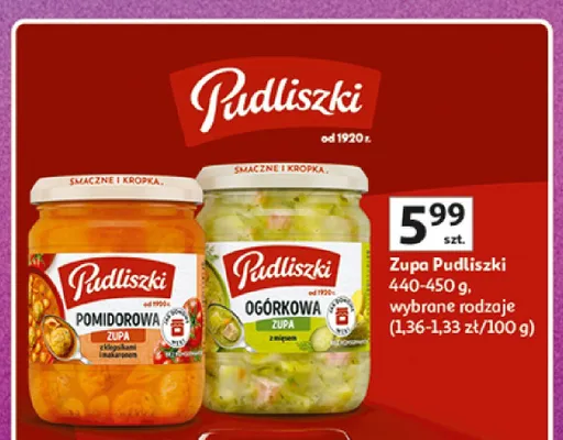 Zupa Ogórkowa Pudliszki promocja w Auchan