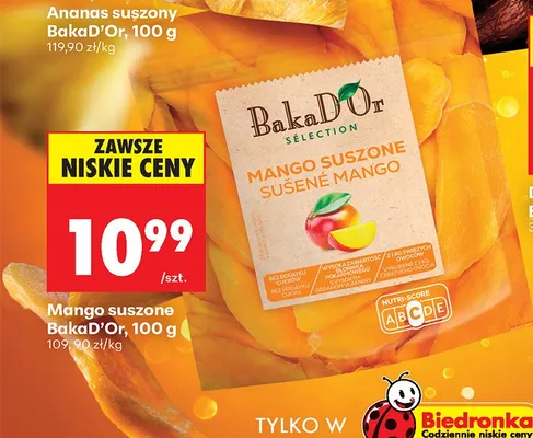 Mango suszone BakaD'Or promocja w Biedronka