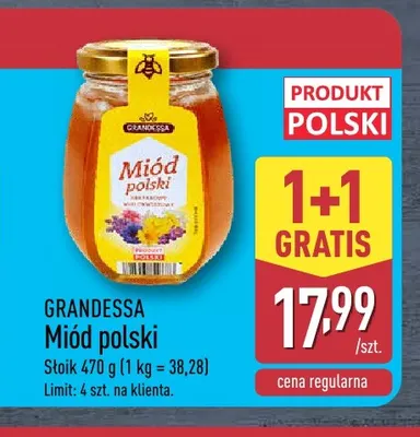 Miód polski Grandessa promocja w Aldi