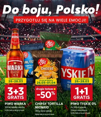 Piwo Tyskie 0% promocja w Stokrotka