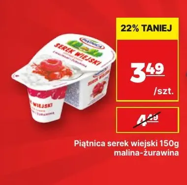 Serek wiejski malina-żurawina Piątnica promocja w API Market