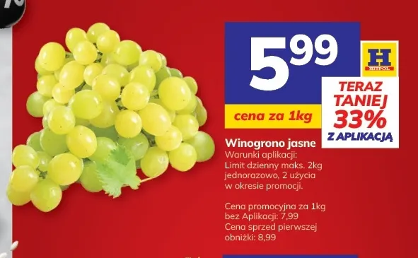 Winogrona jasne promocja w Hitpol