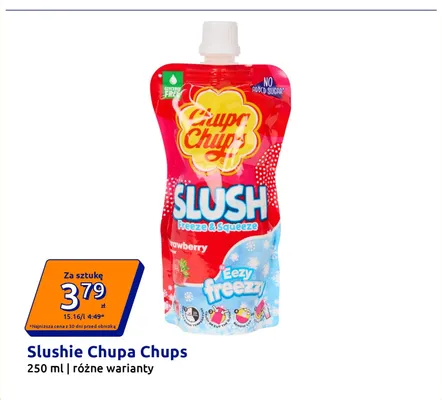 Slushie Chupa Chups truskawkowe promocja w Action