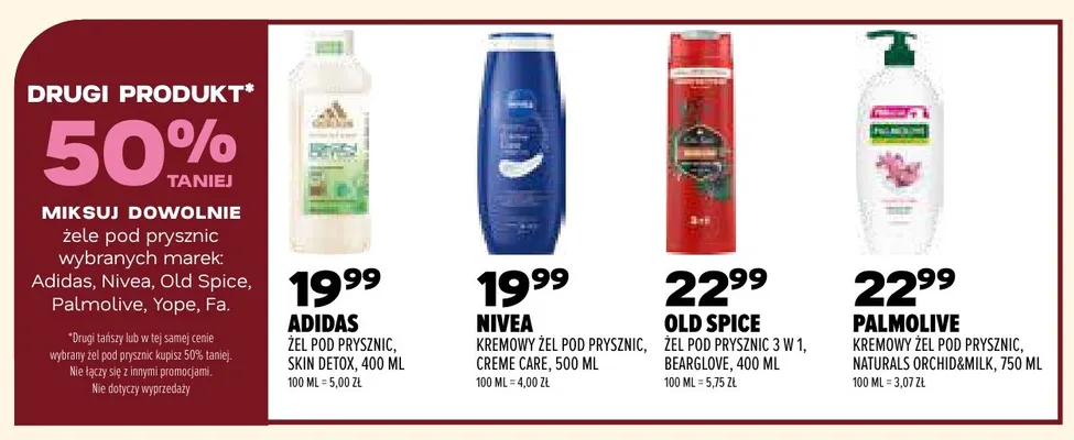 Żel pod prysznic Skin Detox Adidas promocja w Drogerie Natura