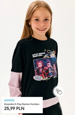 Koszulka K-Pop Demon Hunters promocja w Sinsay