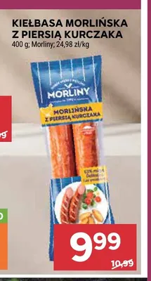 Kiełbasa morlińska z piersią kurczaka Morliny promocja w Stokrotka
