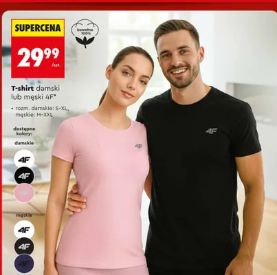 T-shirt męski 4F promocja w Biedronka