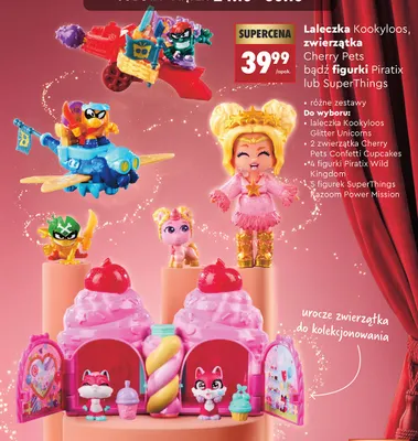 2 zwierzątka Cherry Pets Confetti Cupcakes promocja w Biedronka