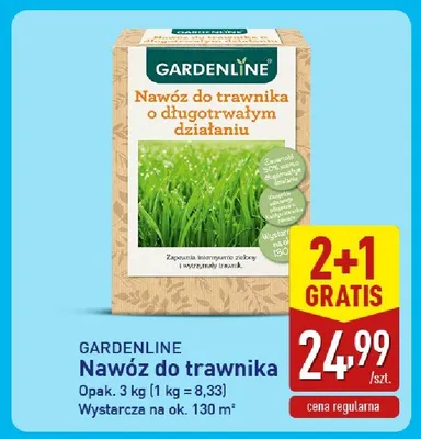 Nawóz do trawnika o długotrwałym działaniu Gardenline promocja w Aldi
