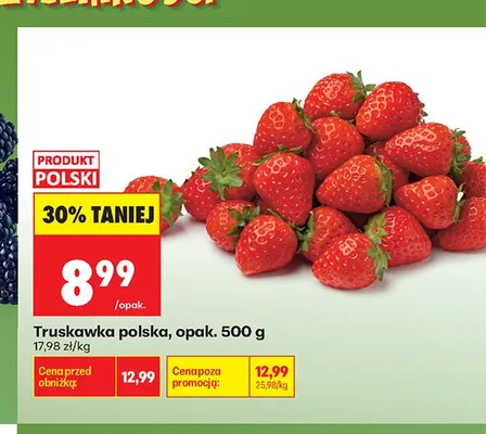 Truskawka polska promocja w Biedronka