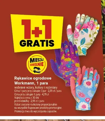 Rękawice ogrodowe Workmann promocja w Twój Market