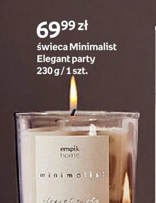 Świeca Minimalist Elegant party promocja w Empik