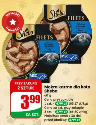 Mokra karma dla kota Filets promocja w Dino