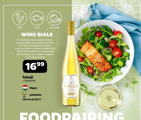 Wino białe Tokaji Furmint promocja w Netto