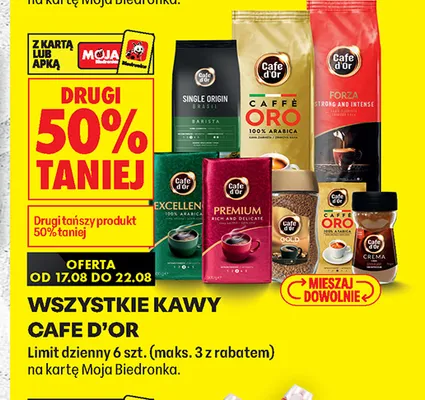 Kawa mielona Cafe d'Or Forza Strong and Intense promocja w Biedronka