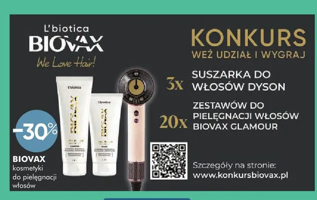 Kosmetyki do pielęgnacji włosów Biovax promocja w Super-Pharm