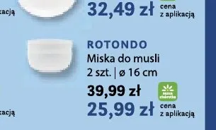 Miska do musli Rotondo Lubiana 2-pak promocja w Stokrotka