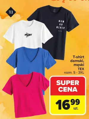 T-shirt damski TEX promocja w Carrefour