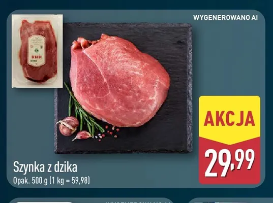 Szynka z dzika promocja w Aldi