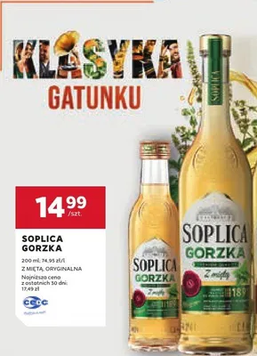 Soplica gorzka z miętą, oryginalna promocja w Stokrotka