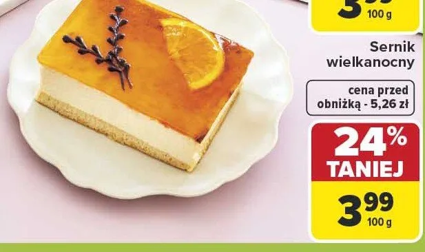Sernik wielkanocny promocja w Carrefour