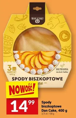 Spody biszkoptowe jasne Dan Cake promocja w Twój Market