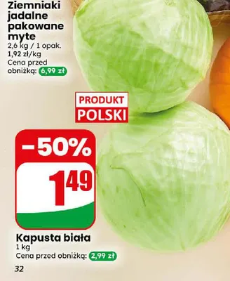 Kapusta biała Dino promocja w Dino